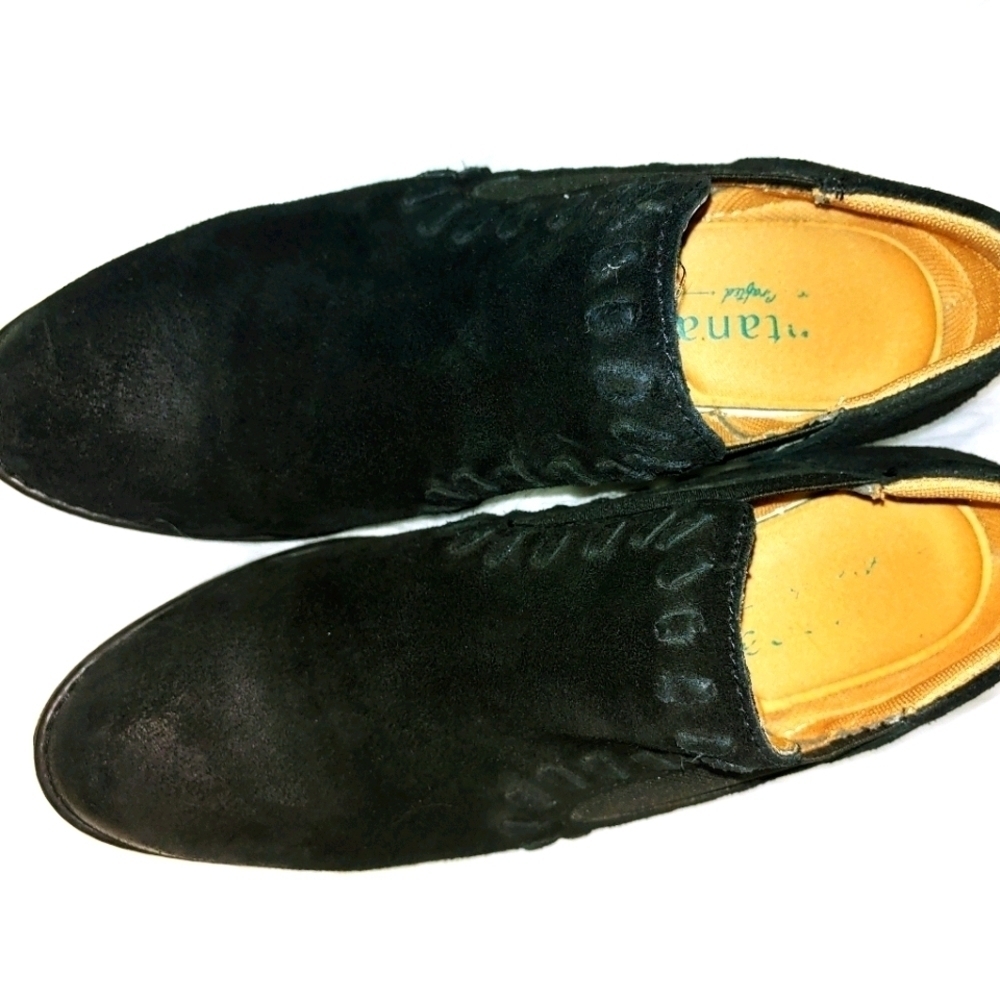Montana Suede Leather Black Ankle Boot 7